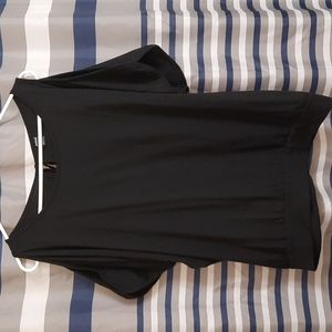 NEVER WORN Shein top with shoulders, black, size M